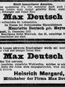 Record image of Max Meyer Deutsch