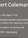 Record image of Ernest Albert Coleman
