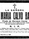 Record image of María Varela Varela (born Calvo Basanta)