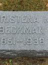 Record image of Christina Margaret (Christena Margaretha) Beckman (born Gesell)