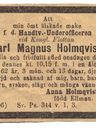 Record image of Carl Magnus Holmqvist