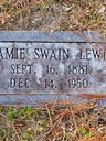 Record image of Mary Arnold "Mamie" Lewis (born Swain)