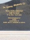Record image of Walter David Metcalf
