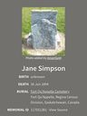 Record image of Jean Taylor Simpson (born Winton)