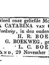 Record image of Louisa Catharina Boekweg (geboren van Goor)