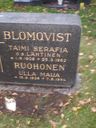 Record image of Taimi Serafia Blomqvist ex Saarinen (born Lähtinen)