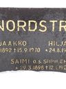 Record image of Hilja Sofia Eemilintytär Nordström (born Similä)
