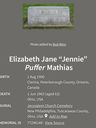 Record image of Elizabeth Jane Mathias (born Puffer)