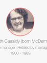 Record image of Elizabeth Cassidy (born McDermott)