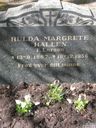 Record image of Hulda Margrete Hallen (born Larsdatter)