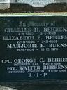 Record image of Elizabeth Ernestine Behrens (born Wendt)