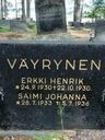 Record image of Erkki Henrik Väyrynen