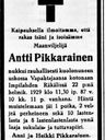 Record image of Antti Heikinpoika Pikkarainen