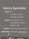 Record image of Henry Sprinkle