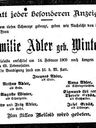 Record image of Emilie Adler (geb. Winter)