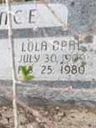 Record image of Lola Opal Nance (born Nichols)