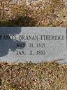 Record image of Francis (Fannie) Etheridge (born Brannan)