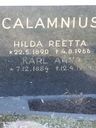 Record image of Hilda Reeta Wilhelmina Calamnius, Vilhelmintytär (born Korvenheimo, Heikkinen)