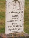Record image of Jane Allen (born Ogden)