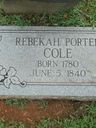 Record image of Rebekah Cole (born Porter)