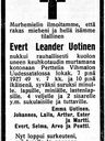 Record image of Evert Leander Johansson "Uotinen" Uotinen