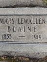 Record image of Mary "Polly" Blaine (born Bryant)