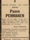 Record image of Paavo Mikonpoika Pennanen