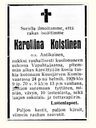 Record image of Karoliina Koistinen (born Antikainen)