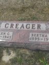 Record image of Bertha Mae Creager (født Rhamy)