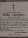 Record image of Erika Lundgren (o.s. Gustafsdotter)