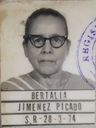 Record image of Juana Bertalia de Jesus Jiménez Picado