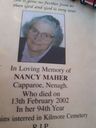 Record image of Anna (Nancy) Maher (born Hassett)