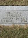 Record image of Virginia Edith Behnken (born Mays)