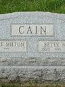 Record image of Betty May Cain (born Coffman)