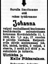 Record image of Johanna Pikkarainen