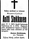Record image of Antti Tahvonpoika Sinkkonen