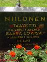 Record image of Saara Lovisa Niilonen (o.s. Koponen, Kopoin)