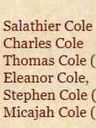 Record image of Salathiel Cole