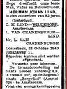 Record image of Herman Johan Lind