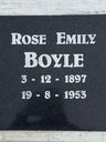 Record image of Rose Emily Boyle, G GRANDMA (born Nicholson)