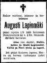 Record image of August Juhonpoika Tuntematon
