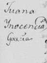 Record image of Juana Inocencia Garcia Gomez