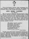 Record image of Aina Maria Yrjöntytär Laine (born Monto)