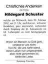 Record image of Hildegard Schuster (geb. Kern)