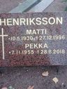 Record image of Pekka (Pehu) Henriksson