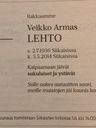 Record image of Veikko Lehto