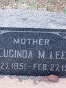 Record image of Lucinda Margaret Lee (born Clark)