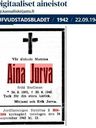 Record image of Aina Vilhelmina Jurva (born Snellman)