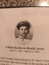 Record image of Lillian kathryn Aures (born Koch)