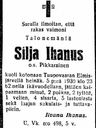 Record image of Silja Matintytär Ihanus (born Pikkarainen)